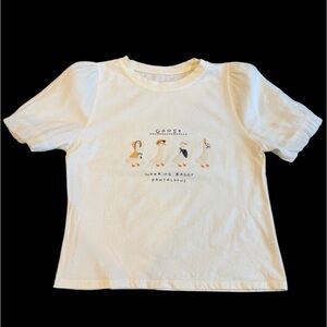 Purple Heart‎ Goose Wearing Baggy Pantaloons Tee
Size: L (See measurements)